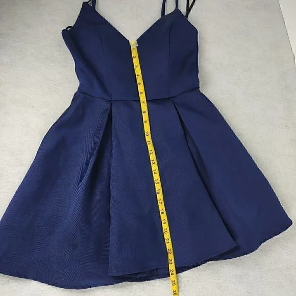 Windsor Wedding, Prom, Formal, Evening, Navy Blue Mini Dress. Size 3/4 - Picture 7 of 11